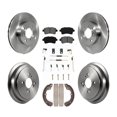 thumbnail image 1 of Transit Auto Front Rear Disc Brake Rotors Semi-Metallic Pads and Drum Kit (7Pc) for Car 2002-2005 Suzuki Aerio K8S-102139, 1 of 11