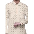 thumbnail image 4 of Atasi Kurta Pathani pour Hommes à Col Classique à Manches Longues Salwar Ensemble de Kurta de Mariage, 4 of 5