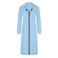 thumbnail image 5 of LOVZFMLL Vestes pour Femmes Décontractées Unies à Manches Longues avec Poche Zippée Sweat à Capuche, 5 of 5