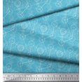 thumbnail image 3 of Soimoi Blue Velvet Fabric Sacred Geometric Fabric Prints By Yard 58 Inch Wide, 3 of 3