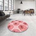 thumbnail image 4 of Ahgly Company Machine Washable Indoor Rectangle Transitional Pink Area Rugs, 6' x 9', 4 of 7