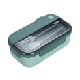 thumbnail image 2 of Dvkptbk Lunch Containers,Lunch Boîte à Enfants, Boîte Bento Adulte Boîte à Lunch, Contenants à Lunch pour Adultes/enfants/tout-Petits, Boîte à Lunch Bento 1100ml-2 Compartiments, Cuillère Réutilisable Intégrée, 2 of 7