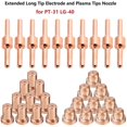 thumbnail image 3 of 10 Pcs Embouts Prolongés pour Électrode et Découpeuse Plasma pour PT31 LG40 40A, 3 of 7