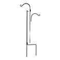 thumbnail image 2 of Ashman Premium Steel Ground Stake Shepherd's Hook 65 Inch Dual Sided, Black, 2 of 7