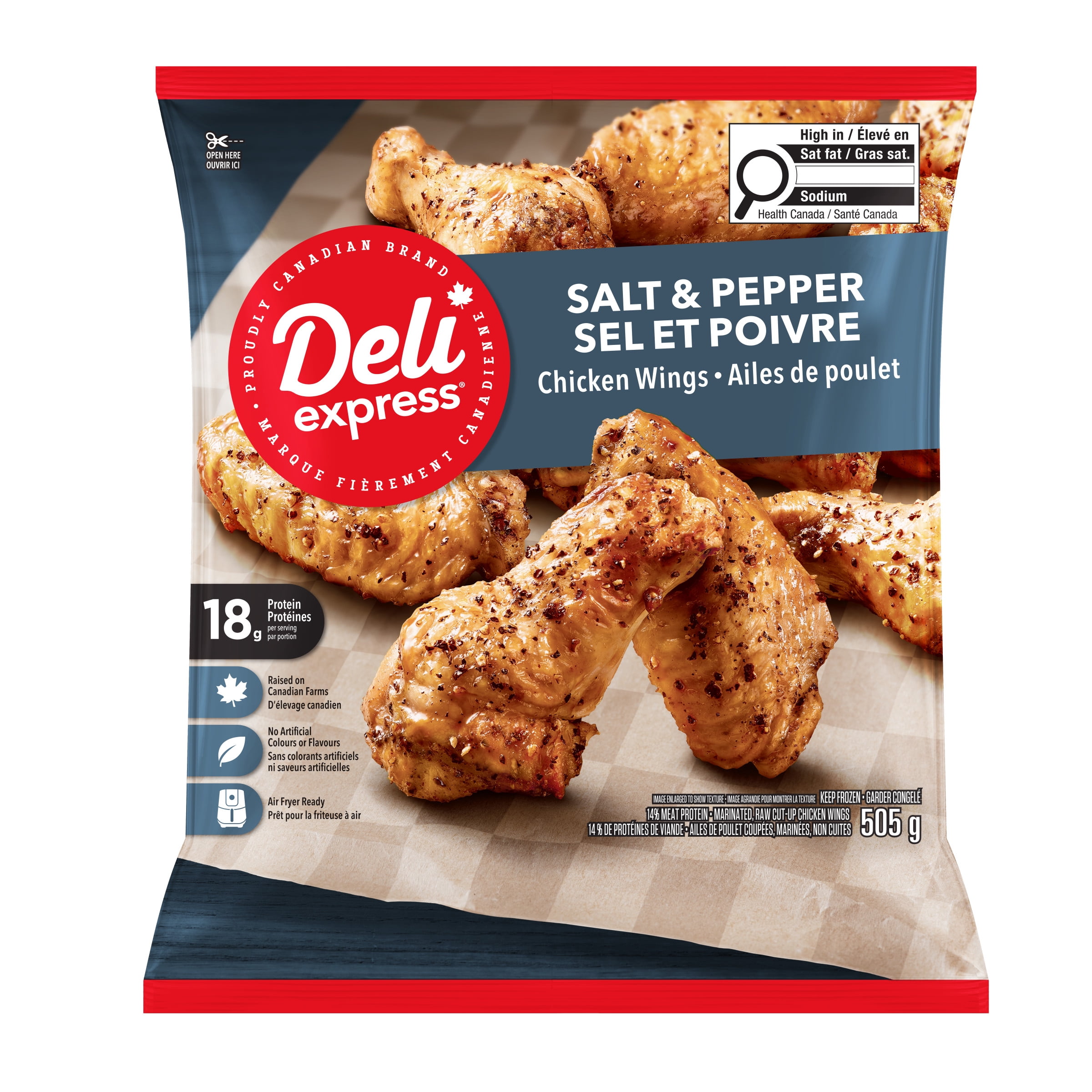 Deli Express Salt & Pepper Chicken Wings, 505 g