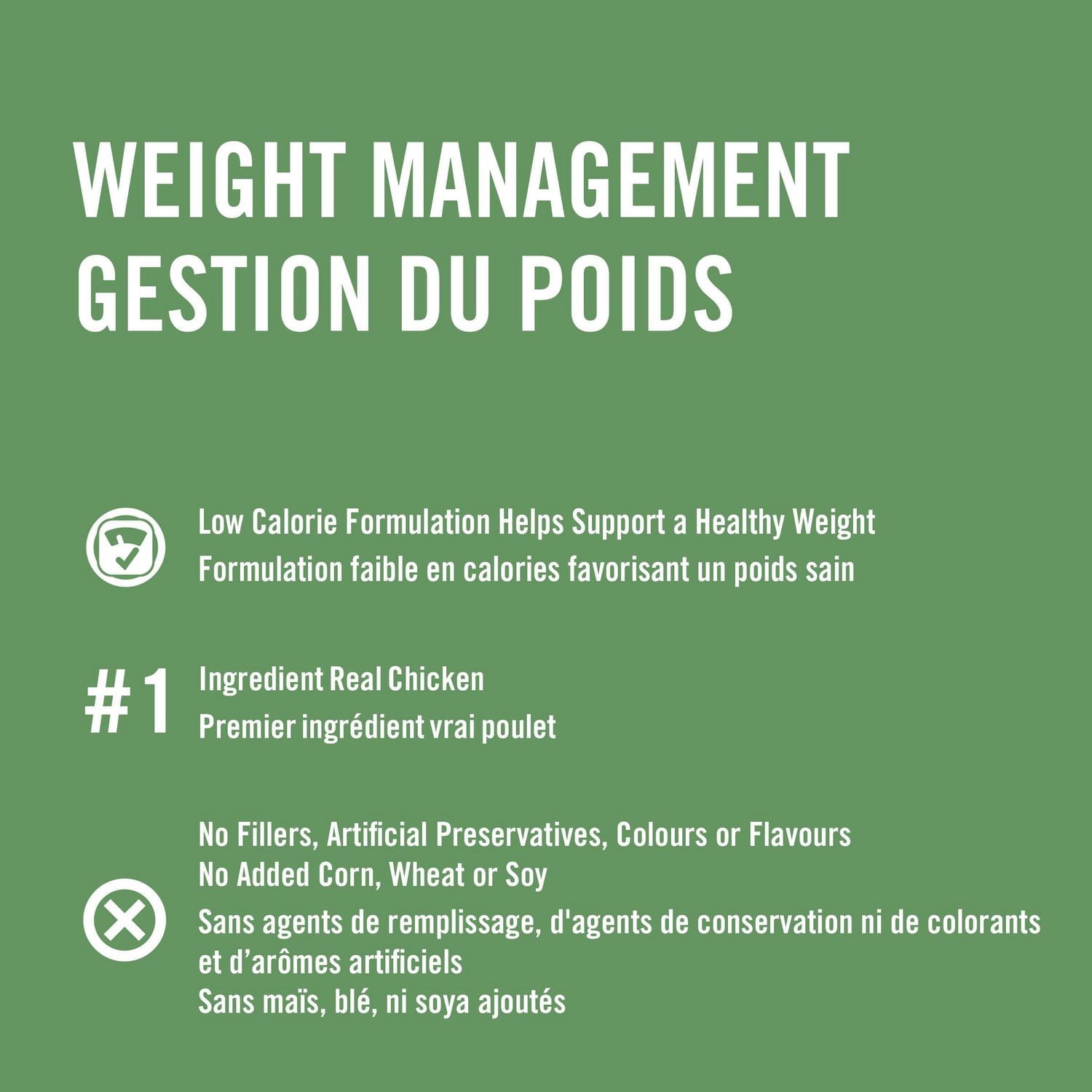 Pure Balance Pro+ Gestion du Poids, Recette de Poulet et d'Avoine Nourriture Sèche pour Chiens 3.5KG