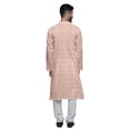 thumbnail image 3 of Atasi Designer Kurta Pajama For Men Printed Angrakha Style Casual Summer Clothing, 3 of 5