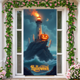thumbnail image 5 of Haunted Lighthouse Halloween Banner Scary Ghost Pumpkin Design for Party Decoration Night Celebration Holiday Event, 5 of 5