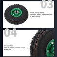 thumbnail image 2 of 10 Inch Rubber Wheel, Replacement 4.10/3.504 Inflatable Wheel Garden for Cart Trolley Wheelbarrow 6204 Bearing 250KG Load_Perfect Gift, 2 of 5