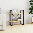 thumbnail image 1 of vidaXL 2-Tier Book Cabinet 80x30x70 cm Solid Pine Wood, 1 of 1