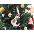 thumbnail image 2 of Hampton Nautical Anchor-302-XMASS Wooden Rustic Decorative Red & White Anchor Christmas Tree Ornament - Nautical Tree Decoration, 2 of 2