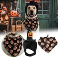 thumbnail image 4 of Halloween Pet Dog Bandana Set With Pumpkin Design Cute Costume Accessory For Small Medium Large Dogs Festive Holiday Outfit, 4 of 6
