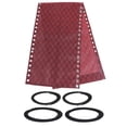 thumbnail image 2 of maskred recliner Replacement Fabric Waterproof Replacement Fabric Lawn Back Yard for Red Flower + Rope 160x43cm 1Set, 2 of 6