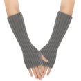 thumbnail image 1 of RXIRUCGD Gants d'Hiver Longs Gants Sans Doigts Chauffe-Bras d'Hiver pour Dames Femmes Fille, 1 of 3