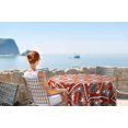 thumbnail image 2 of Vargottam Indoor/OutdoorRoundTablecloth 58 InchRoundTablecloth Imperméable à l'eau PatioTableCoupes, Printemps/ÉtéPour Backyard CircularTable/Bbqs/Picnic -Red & Gray, 2 of 8