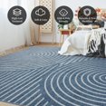 thumbnail image 3 of Boho Area Rug x Machine Washable Rugs for Living Room Non Slip Soft Carpet Geometric Jacquard Textu Carpet for Bedroom Dining Room Nursery Office Living Room Rug -, 3 of 7