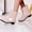 Beige, variant on GreatBaby Women's Mid-Calf Waterproof Rain Boots Glossy PVC Wellies with Non-Slip Sole Low Heel Casual Water Shoes for Spring Summer Work Outdoor Use