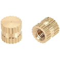 thumbnail image 5 of Wekity M4x5mm Female Thread Knurled Nuts,100PCS Hx5mm OD Brass Threaded Insert Embedment Nuts Hydraulic Welded Joint Injection Molding Assortment Kit for 3D Printing Injection Molding-0621, 5 of 5