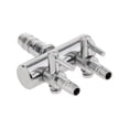thumbnail image 1 of lionlar 8mm To 4mm Aquarium Stainless Steel Air Splitter Pump Switch Control Flow Valve 2 Way, 1 of 9