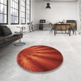 thumbnail image 4 of Ahgly Company Tapis d'Intérieur Rectangulaire Transitionnel Orange Rouge Orange Lavable à la Machine, 6 Pieds x 9 Pieds, 4 of 7