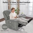 thumbnail image 4 of MCombo Recliner Chaise, Capacité de 400 Lb, Pivotante, Gris Foncé, 4 of 9