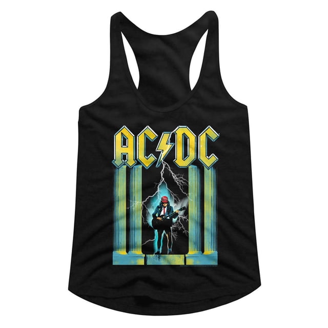 ACDC Wmhold Noir Débardeur Dos Nageur pour Femmes