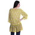 thumbnail image 4 of Moomaya Cardigan Court Imprimé en Georgette de Viscose à Manches Longues pour Femmes, 4 of 5