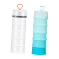 thumbnail image 4 of Lipstore 2 Pieces Protein Powder Containers Milk Powder Container for Office Exercise White and Blue, 4 of 8
