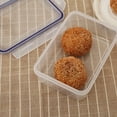 thumbnail image 4 of Food Preservation Box Lunch Box Airtight Food Storage Box Food Storage Container Plastic Container Plastic Fruit Storage Container Indoor Outdoor Office Fridge Container, 4 of 9