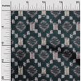 thumbnail image 1 of oneOone Cotton Poplin Fabric Geometric Kasuri Printed Craft Fabric BTY 42 Inch Wide, 1 of 4