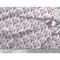 thumbnail image 2 of Soimoi Satin Silk Fabric Moroccan Damask Printed Fabric 1 Yard 42 Inch Wide, 2 of 3