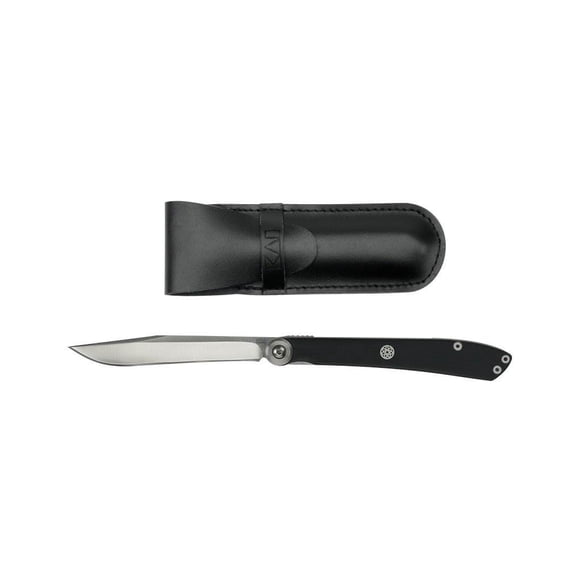 Couteau de Poche Pliant Portable Kai pour Steak avec Pochette en Cuir