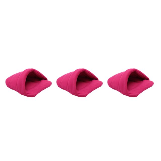 Maytalsory Lit Universel pour Animaux de Compagnie Adapté à Toutes les Races Doux et Confortable Large Application rose Rouge XS, 3Set