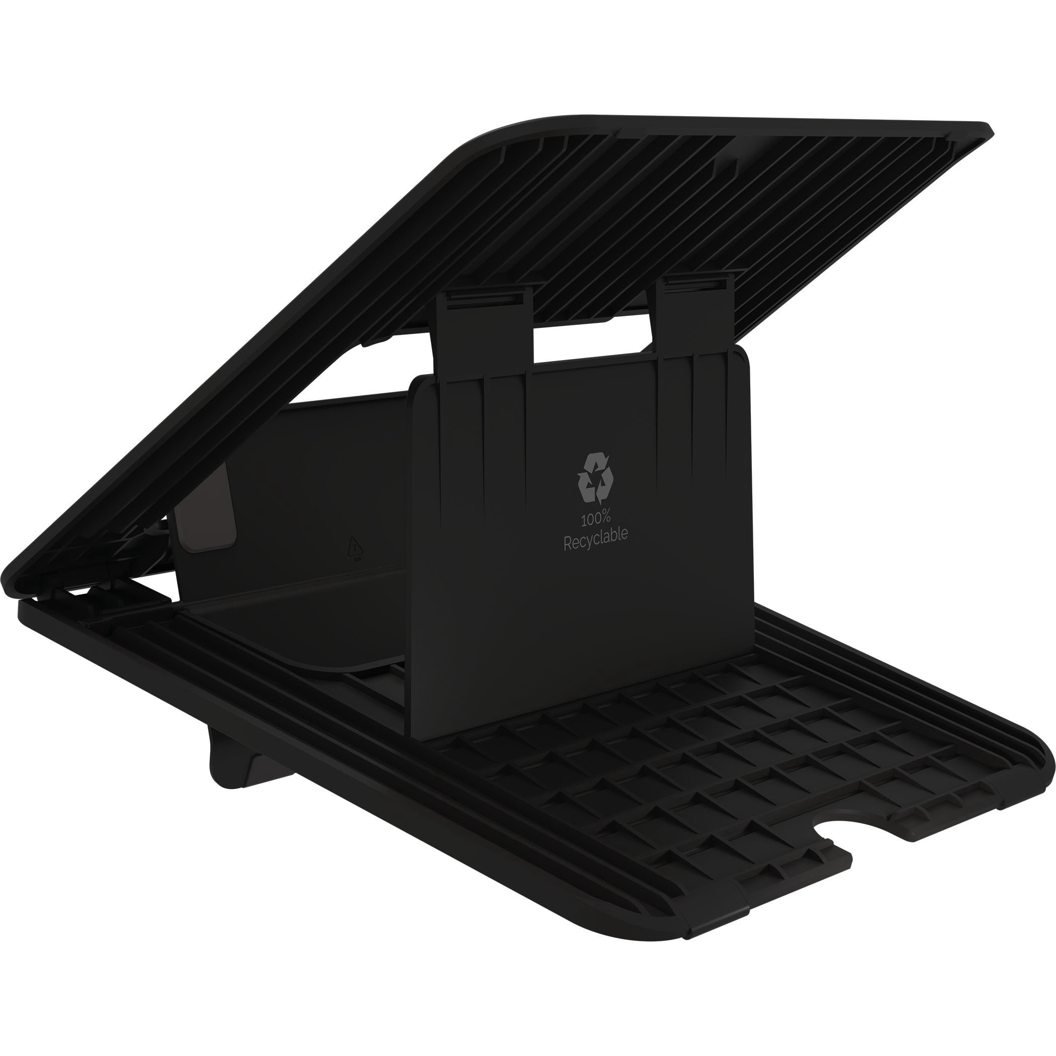 Fellowes Breyta™ Laptop Stand, a compact portable design.  Black.