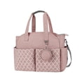 thumbnail image 4 of Multifunctional Baby Diaper Mummy Changing Bag for Keys Mom and Dad Diaper Pink, 4 of 10