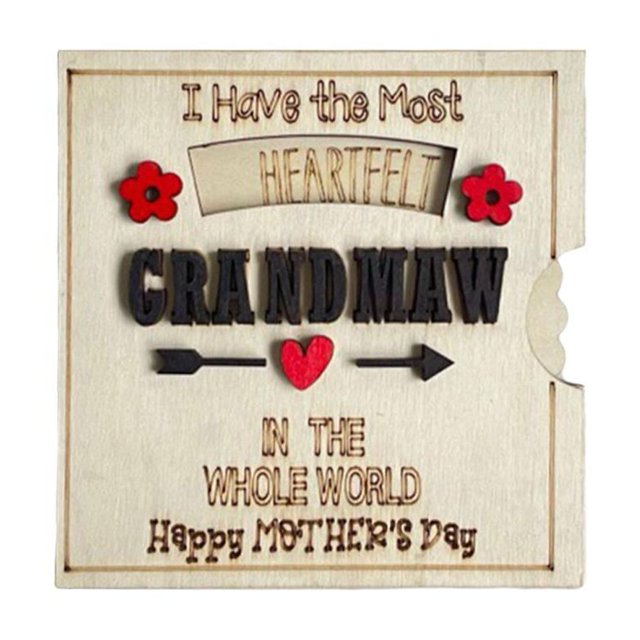 Creative Mother's Day Greeting Card Ornaments New D2 H8S4