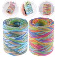 thumbnail image 4 of Ruban Raphia pour Projets de Bricolage et Emballage Cadeau Couleurs Assorties Léger et Durable 2 Rouleaux, 4 of 7