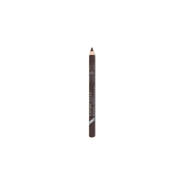Marcelle Crayon Eyeliner Kohl avec Embout en Plomb Doux Brun Foncé Qui Glisse en Douceur et Offre une Couvrance intense en un Seul Trait, Offrant jusqu'à 4 Heures de Port Anti-Bavures sur la Ligne de Fond, Montré Centré sur un Fond Blanc, Convient à une application Précise de Maquillage des Yeux.