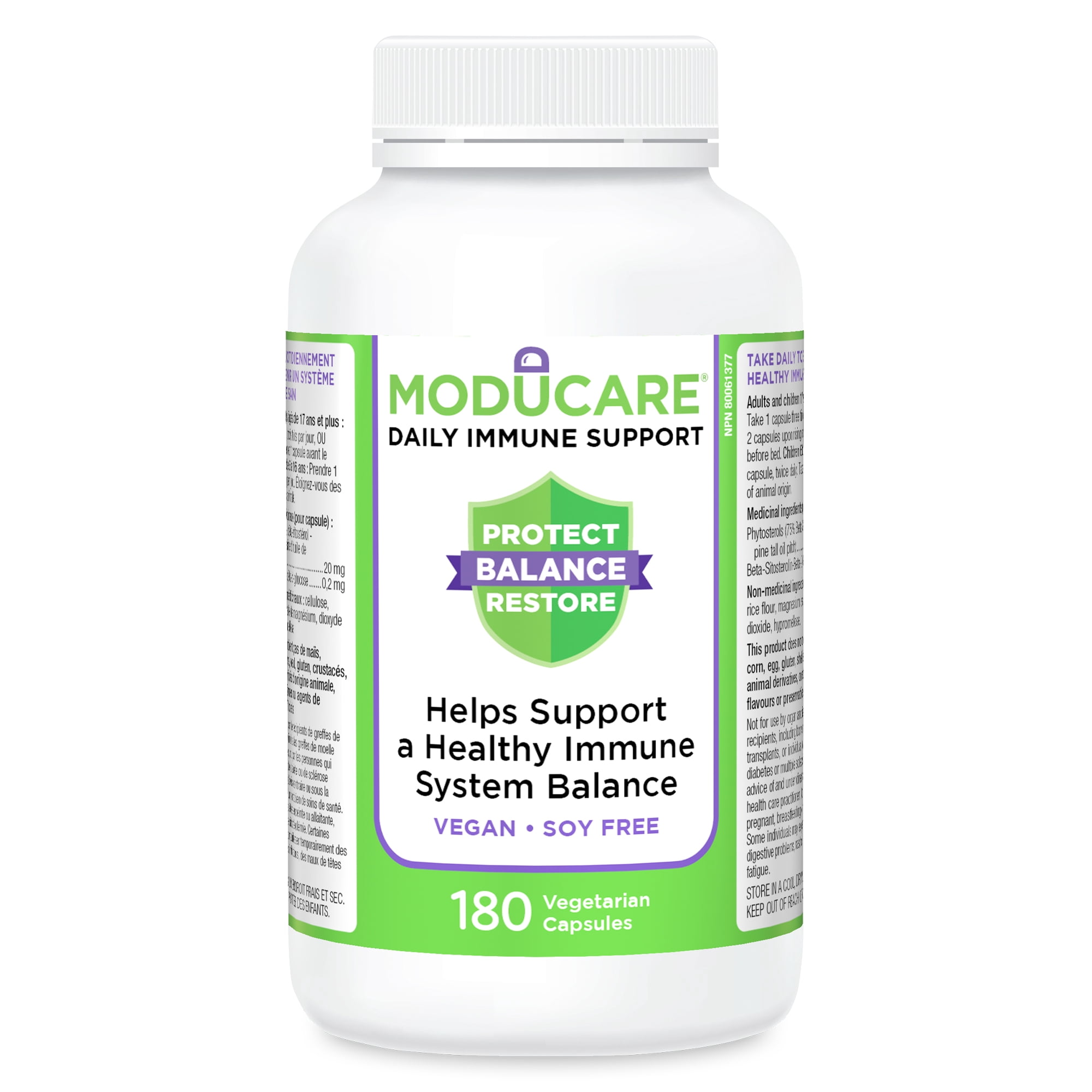Moducare Daily Immune Support, 180 Vegetarian Capsules