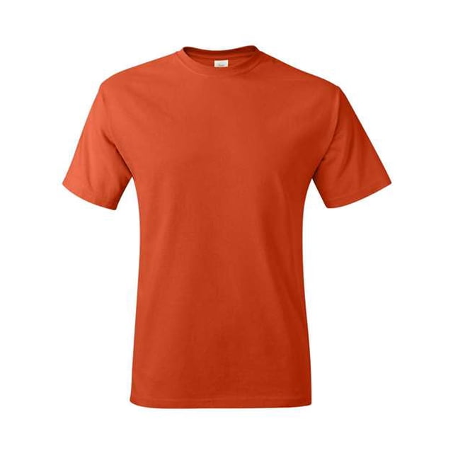 Hanes TAGLESS Men`s T-Shirt - Best-Seller, 2XL, Orange