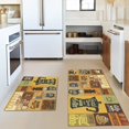 thumbnail image 2 of Coffee Kitchen Rugs and Mats for Floor 2 Piece Set Non Skid Rubber Washable Kitchen Rug Runner Coffee Decor, 2 of 5