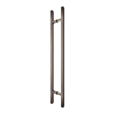 72′′ Poignée de Tirage / Poussée pour Porte d'Entrée Dos à Dos – Style Échelle Carrée « H », Design Moderne / Acier Inoxydable 304, Fini Satiné Brossé / Usage Résidentiel et Commercial