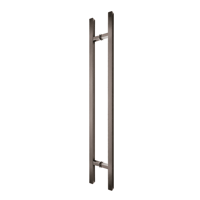 72″ Back-to-Back Entry Door Pull / Push Handle – Square ‘H’ Ladder Style, Modern Design | 304 Stainless Steel, Satin Brushed Finish | Residential & Commercial Use