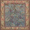 thumbnail image 1 of Ahgly Tapis d'Intérieur Carré Traditionnel Sienne Foncé Marron Animal, 7 Pieds Carré, 1 of 6
