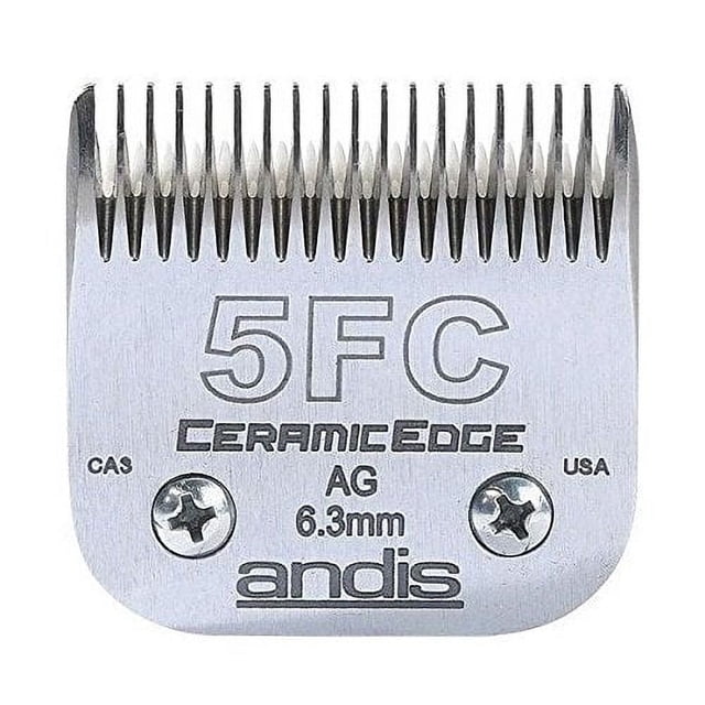 Stainless Steel Pro Quality Grooming CERAMIC EDGE CLIPPER BLADES CHOOSE SIZE !(# 5FC Finish Blade = 6.3mm)