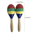 thumbnail image 4 of Maracas 1 Pair Wooden Maracas Sand Hammer Rumba Shakers Rattles Sand Hammer Percussion Instrument Musical Toy for Kid Children Party Games, 4 of 6