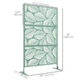 thumbnail image 3 of Outsunny Écran d'Intimité en Métal avec Vis d'Expansion, Séparateur Extérieur, Feuille, 3 of 10