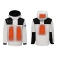 thumbnail image 2 of RXIRUCGD USB Intelligent Constant Temperature Heated Windproof Plus Size Coat For Men And Women Winter 4 Heated Jacket Coat( Beige, Size:L ), 2 of 4