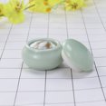 thumbnail image 2 of Mini Ceramics Cream Rouge Storage Tank Portable Travel Makeup Sealed Bottle - 4.6X2.7X3.5CM (Cyan-blue), 2 of 8
