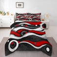 thumbnail image 1 of Erosebridal Geometric Stripes Comforter Sets,Abstract Artwork Comforters & Duvets,Ultra Soft Reversible Bedding Comforter Set,Teenager Bedroom Decor,2pcs, 1 of 8